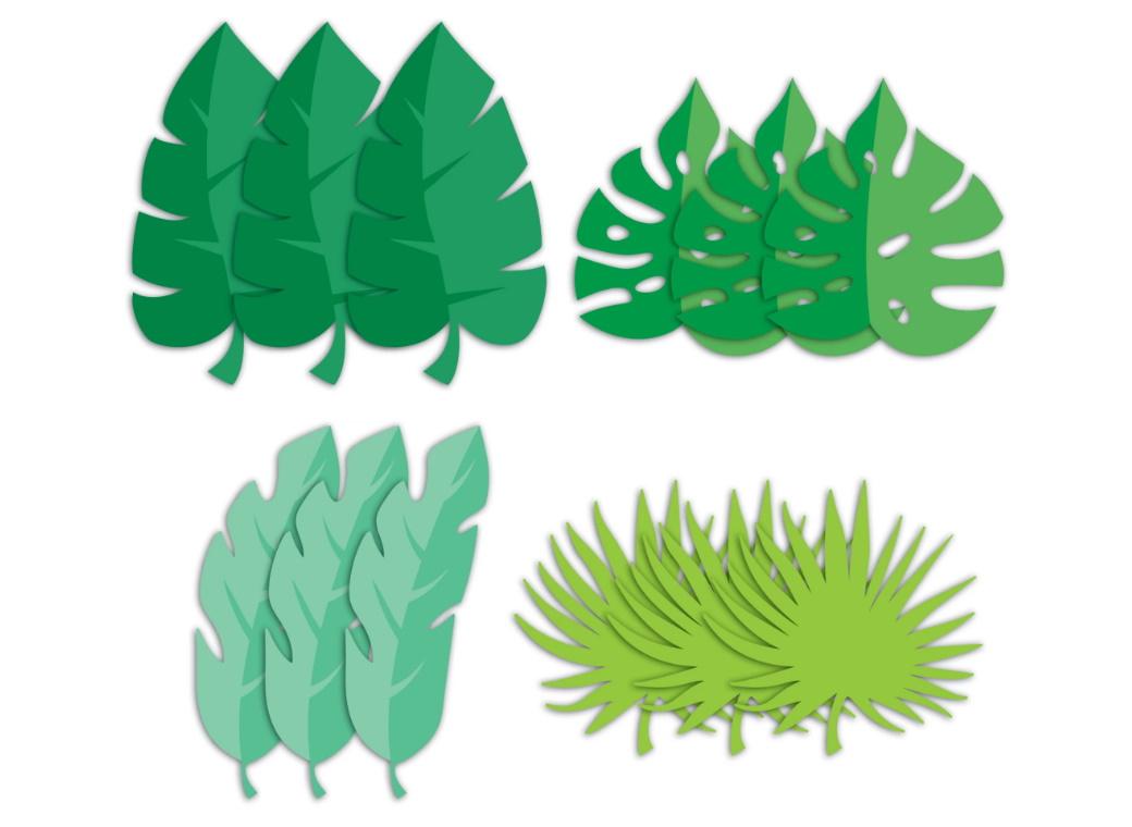 Tropical Leaf Cutouts