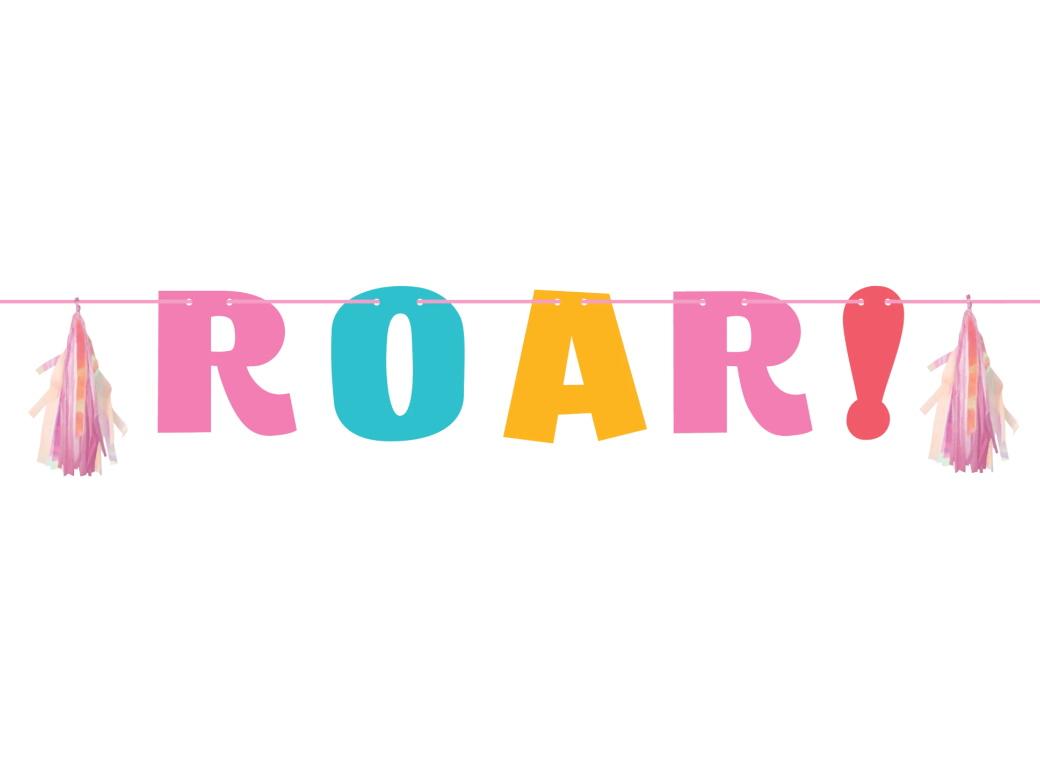 Dino Party ROAR Letter Banner