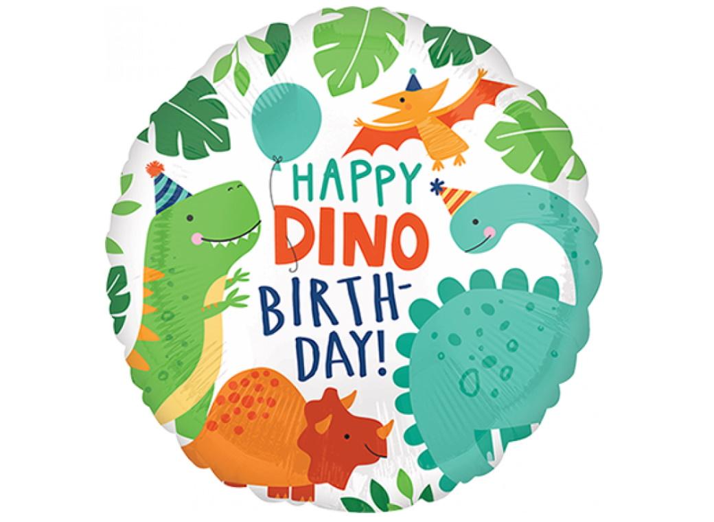 Dinomite Happy Birthday Foil Balloon