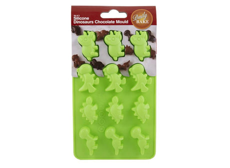 Dinosaur Silicone Chocolate Moulds 2pk