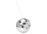 Disco Ball Novelty Cup with Straw