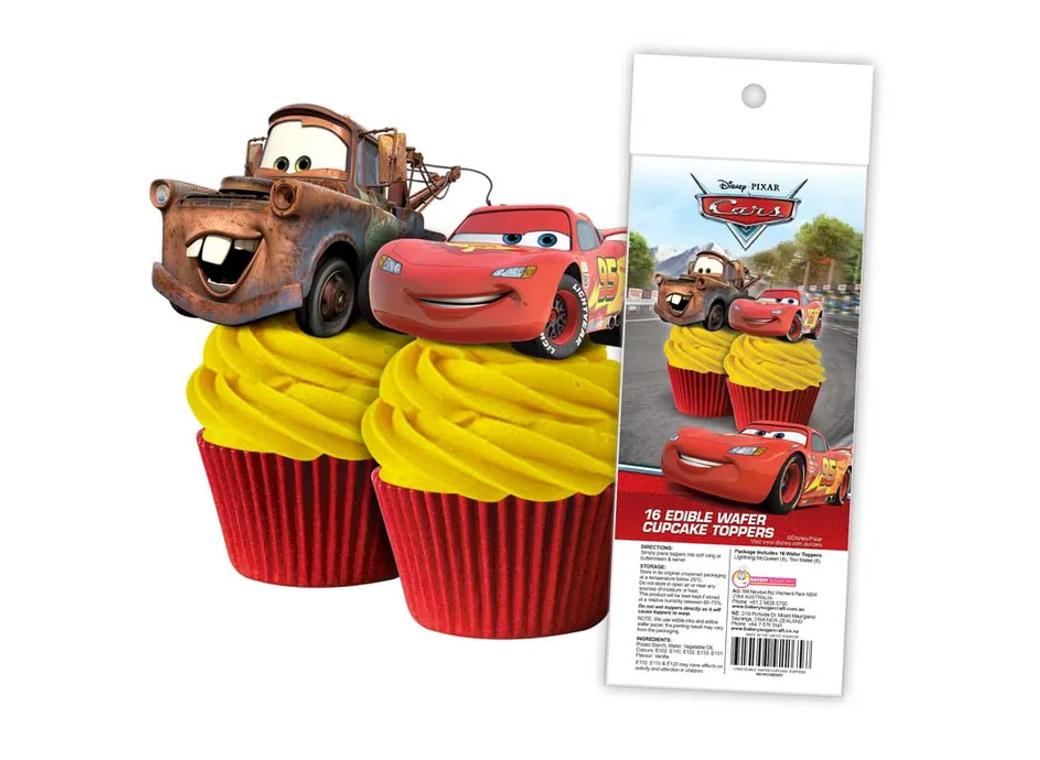 Edible Wafer Cupcake Toppers - Cars