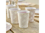 Ditsy Daisy Cups 8pk