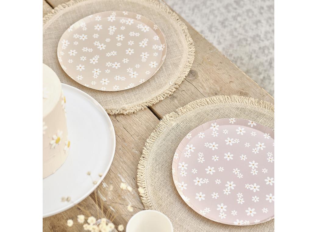 Ditsy Daisy Plates 8pk