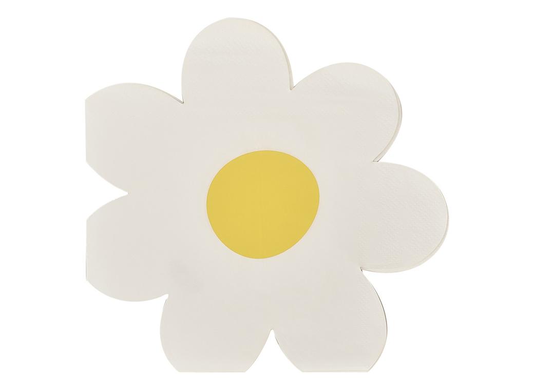 Ditsy Daisy Shaped Napkins 16pk