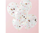 Ditsy Floral Confetti Balloons 5pk