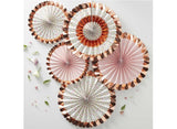 Ditsy Floral Paper Fans 5pk