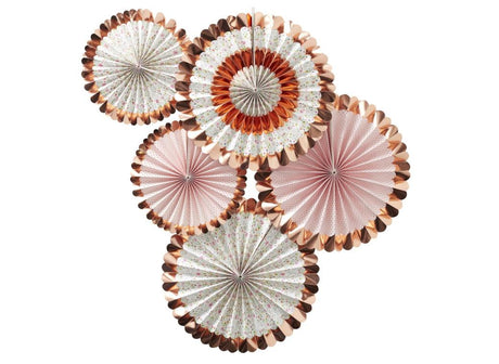 Ditsy Floral Paper Fans 5pk