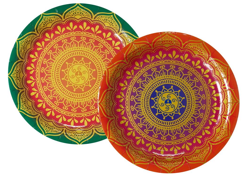 Happy Diwali Dinner Plates 8pk