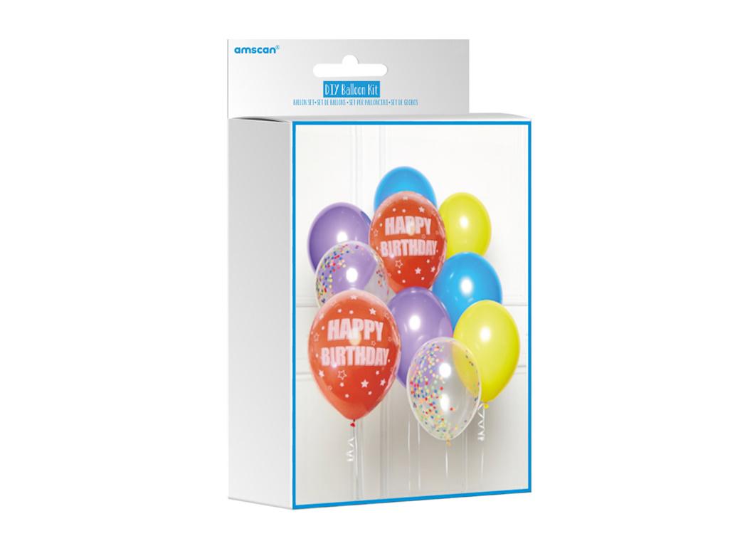 DIY Balloon Kit - Primary Happy Birthday