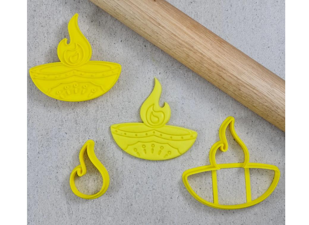 Diwali Diya Cutter & Embosser Set