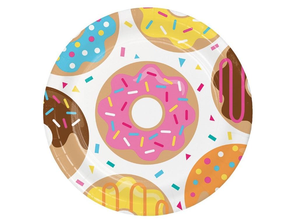 Donut Time Dinner Plates 8pk