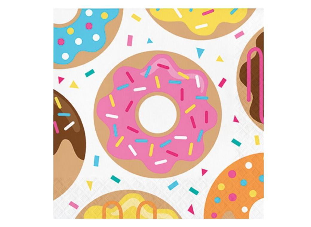 Donut Time Lunch Napkins 16pk