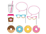 Donut Time Photo Booth Props 10pk