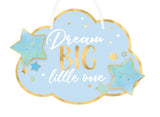 Dream Big Little One Hanging Sign - Blue