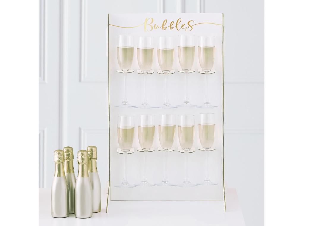 Gold Drinks Wall Holder Stand