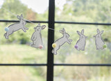 Easter Bunny Bunting with Pom-Pom Tails