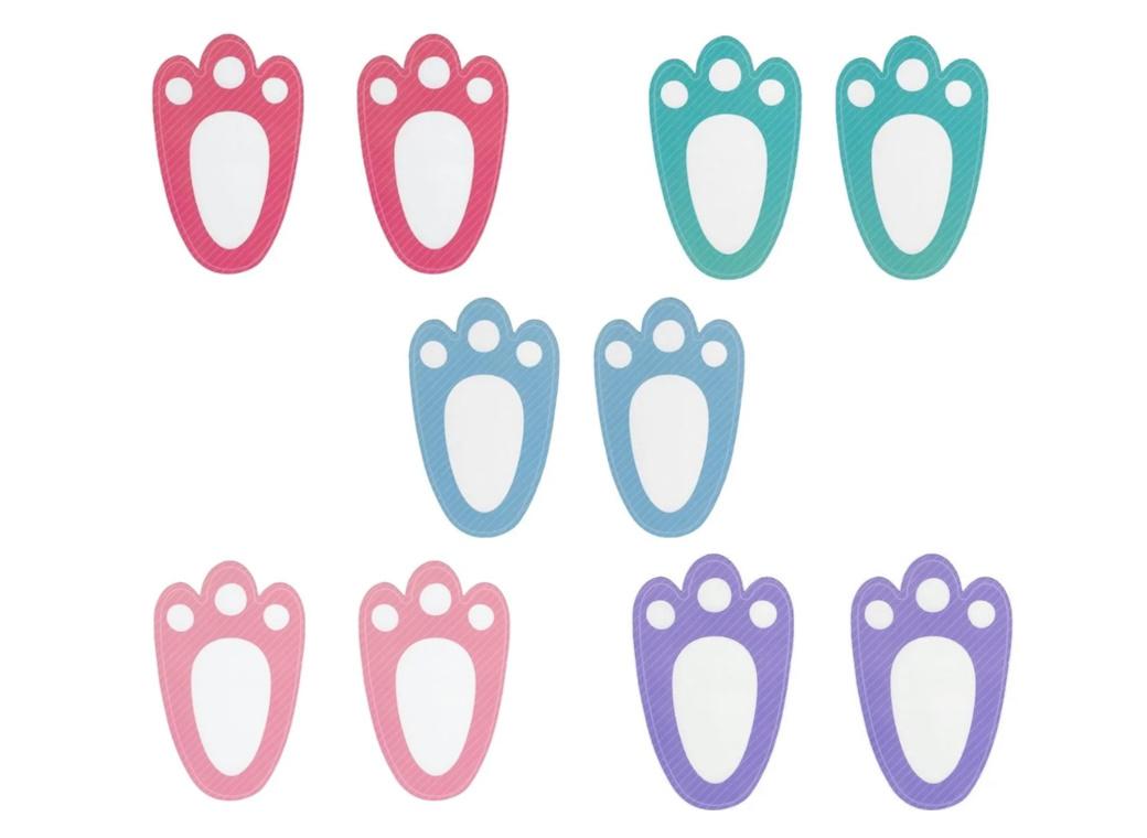 Easter Bunny Footprints 10pk