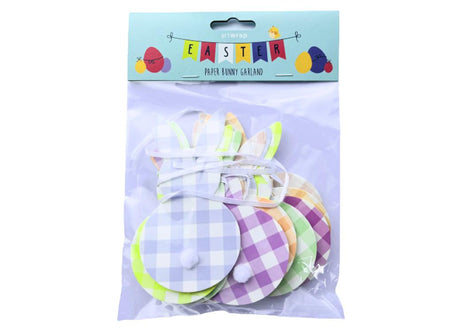 Gingham Bunny Cutouts Garland