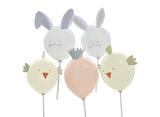 Easter Character Balloons 5pk