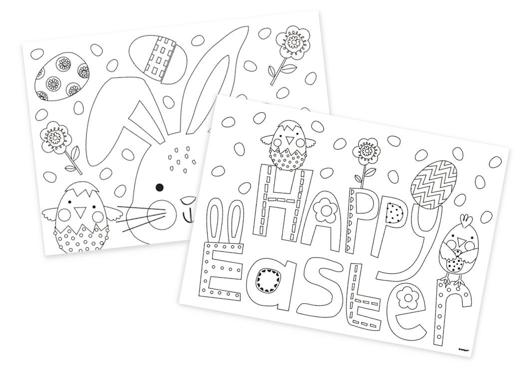 Easter Colouring In Placemats 8pk