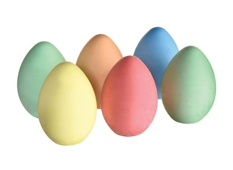 Egg Shaped Chalk in Egg Carton