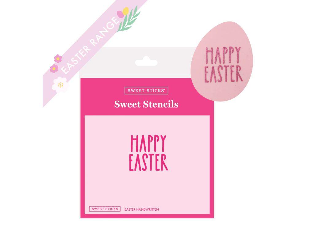 Sweet Sticks Stencil - Easter Handwritten