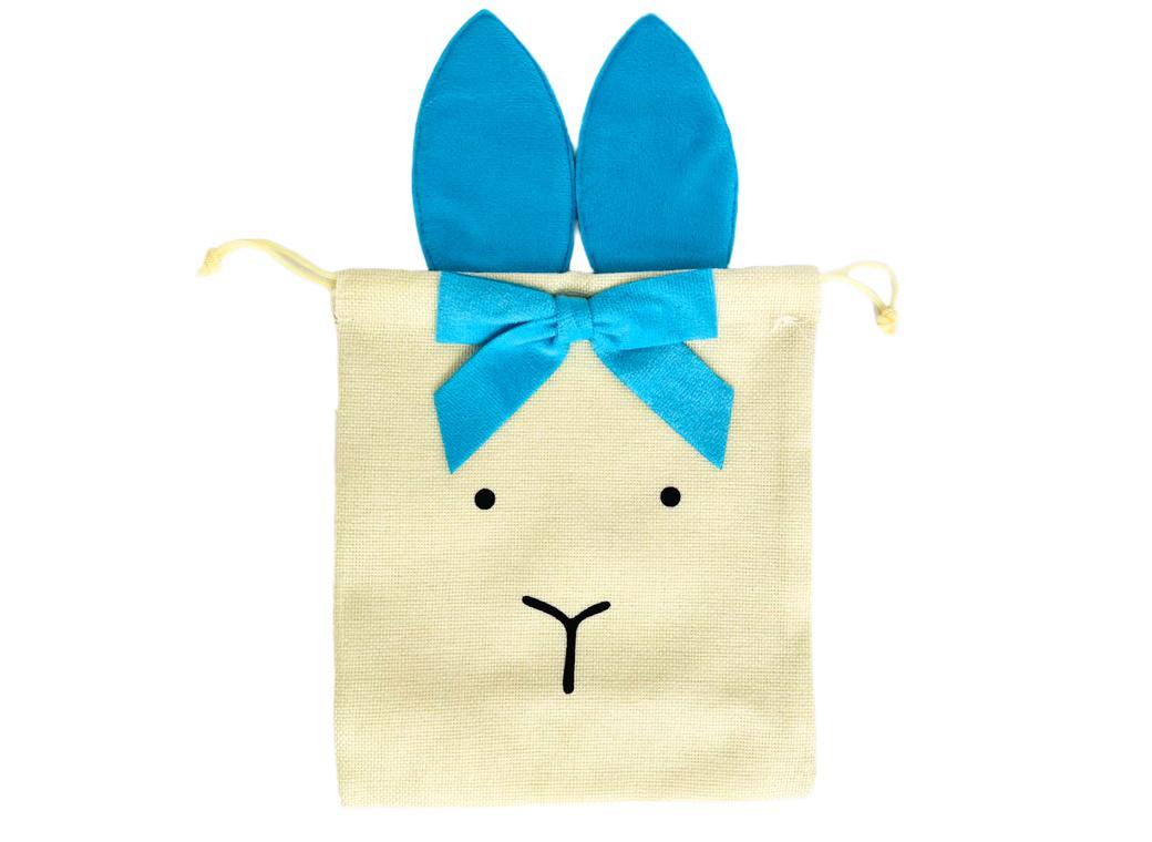 Velvet Bunny Ears Drawstring Bag