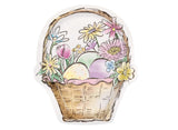 Easter Whimsy Basket Shaped Plates 8pk