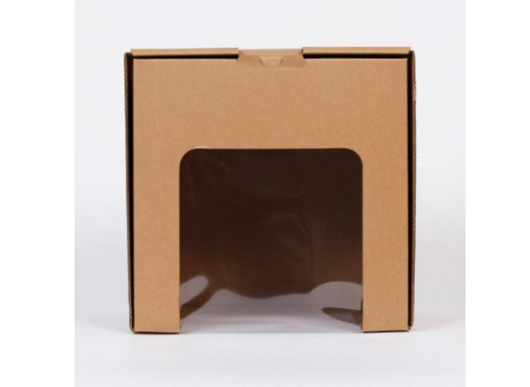 Eco Kraft Window Cake Box 8in