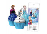 Edible Wafer Cupcake Toppers - Frozen