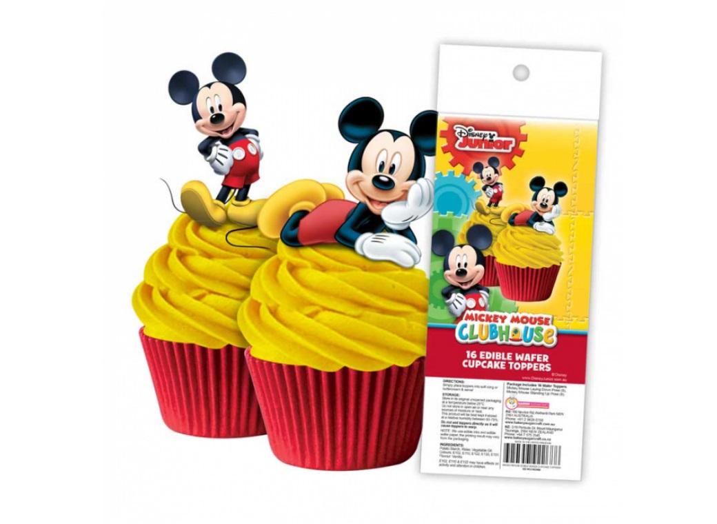 Edible Wafer Cupcake Toppers - Mickey Mouse