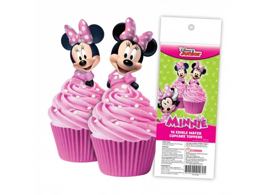 Edible Wafer Cupcake Toppers - Minnie Mouse