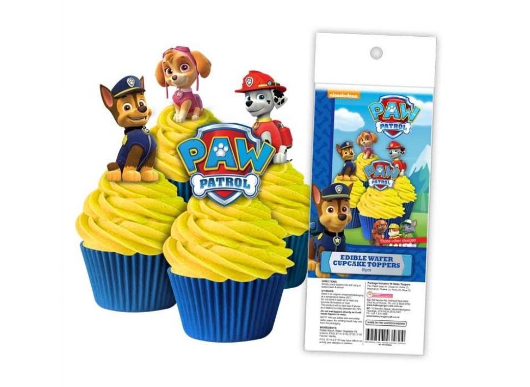 Edible Wafer Cupcake Toppers - Paw Patrol