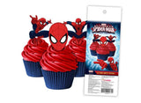 Edible Wafer Cupcake Toppers - Spiderman