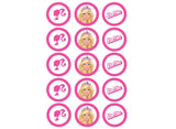 Edible Icing Cupcake Images - Barbie