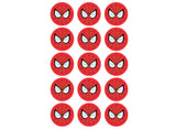 Edible Icing Images - Spiderman Face Cupcakes