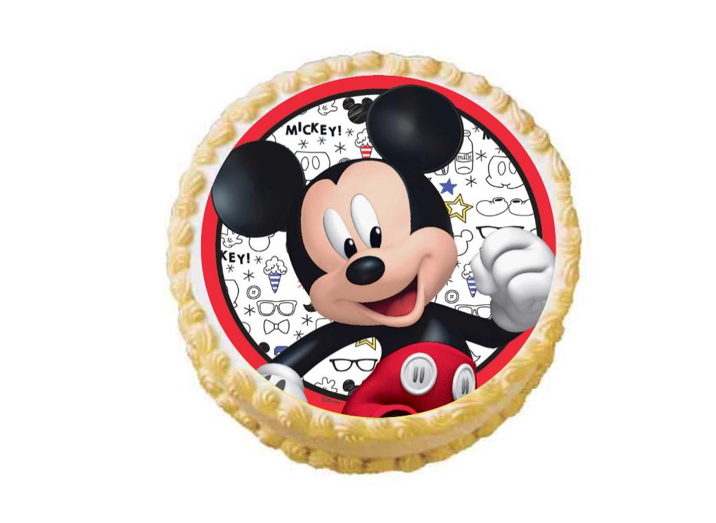 Edible Icing Image - Mickey Mouse Round