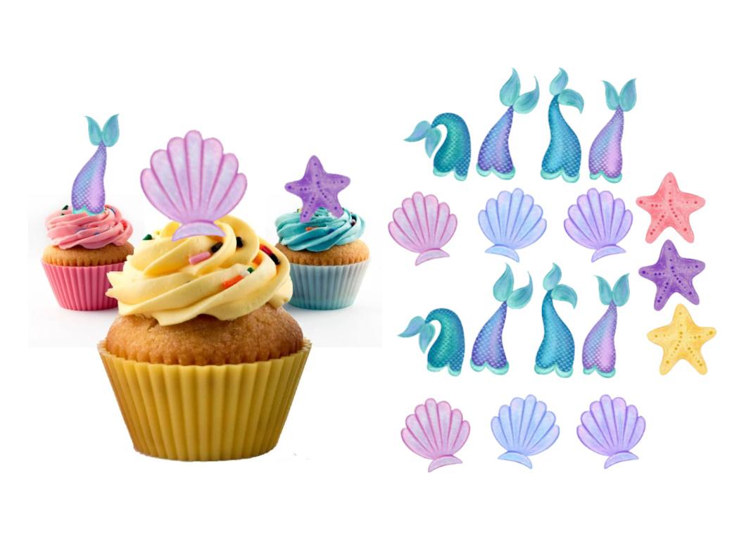 Edible Wafer Toppers - Mermaid