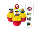 Edible Wafer Cupcake Toppers - Roblox