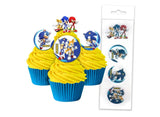 Edible Wafer Cupcake Toppers - Sonic the Hedgehog