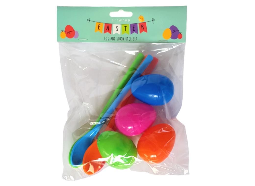 Egg & Spoon Race Set 4pk