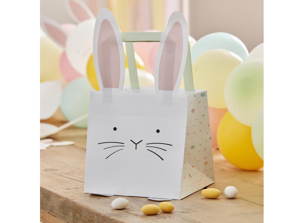 Eggciting Easter Bunny Treat Bags 5pk