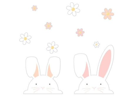 Eggciting Easter Bunny Window Stickers