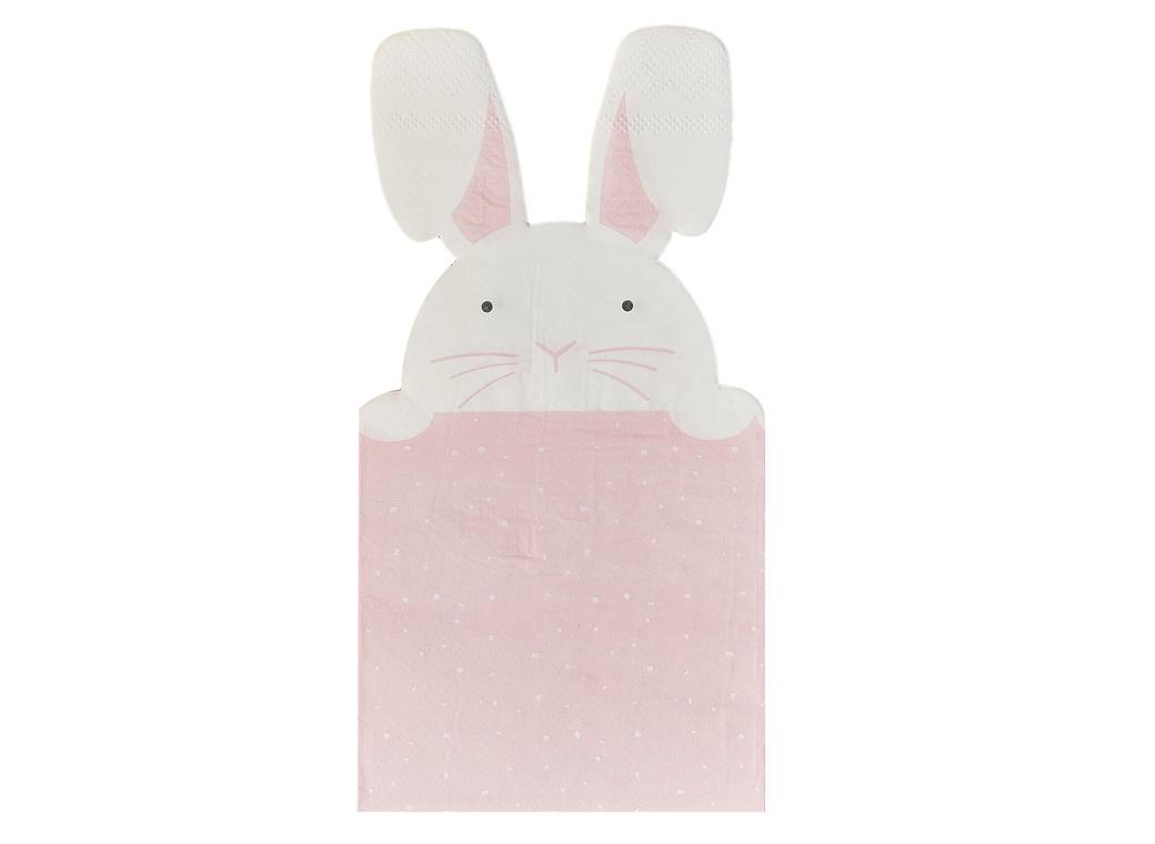 Eggciting Easter Peeking Bunny Napkins 16pk