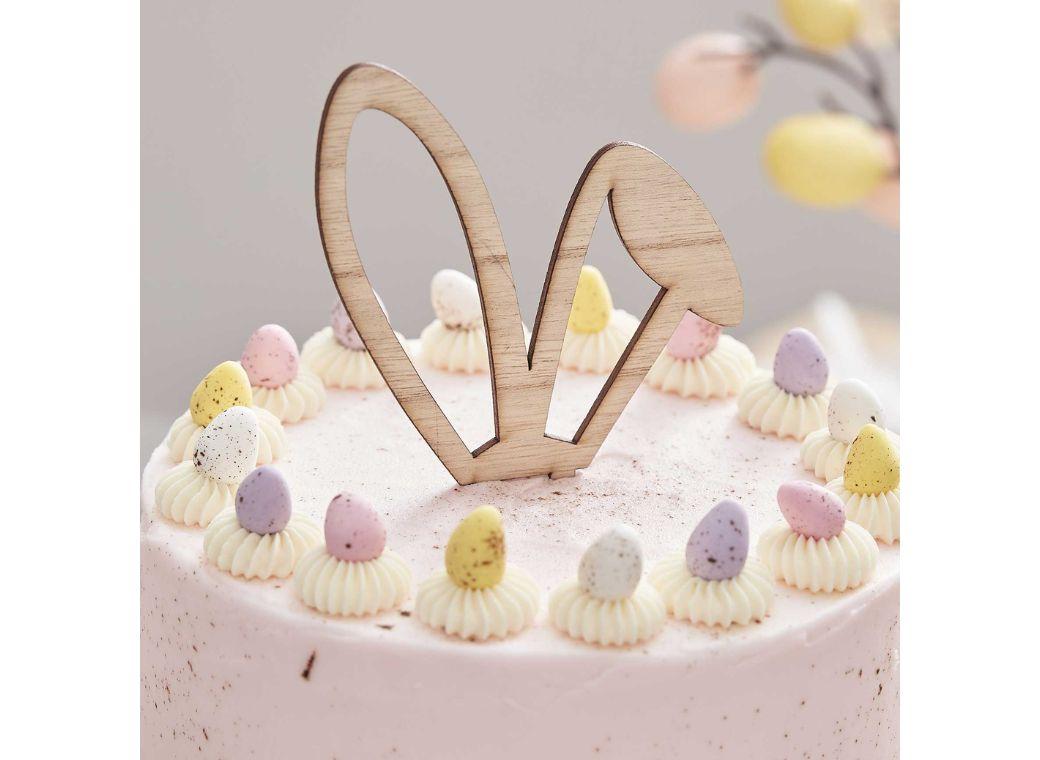 Eggciting Easter Wooden Cake Topper