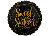 Elegant Sweet Sixteen Foil Balloon