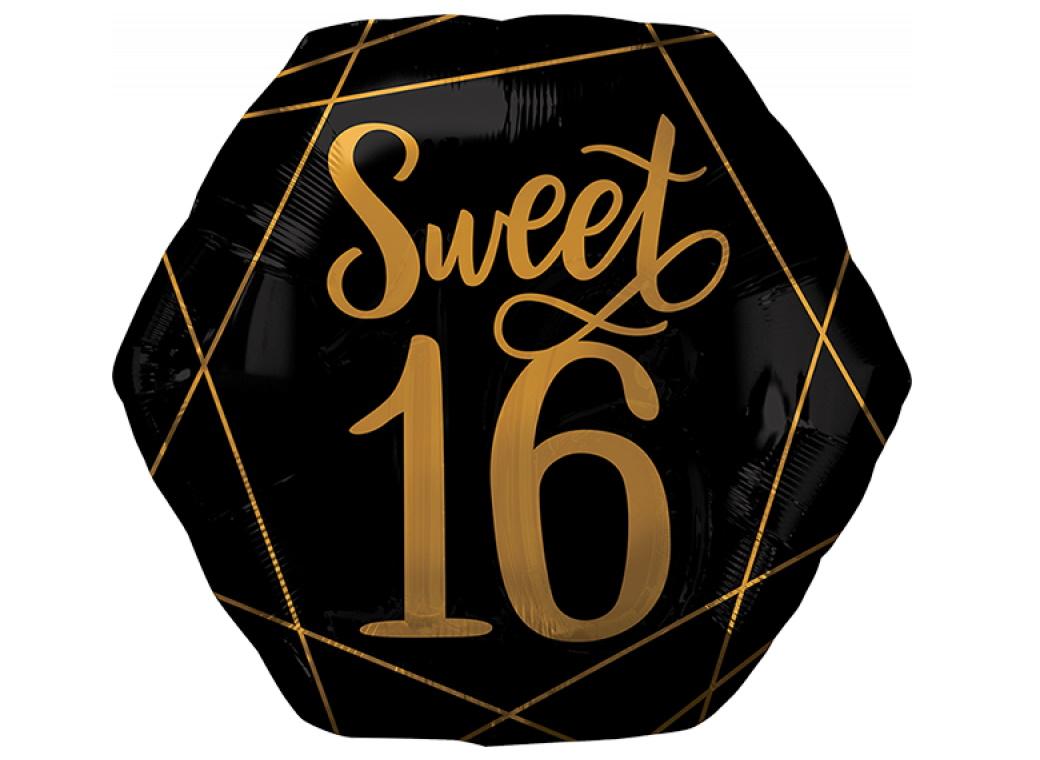 Elegant Sweet Sixteen SuperShape Foil Balloon