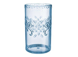 Boho Vibes Blue Floral Highball Tumbler