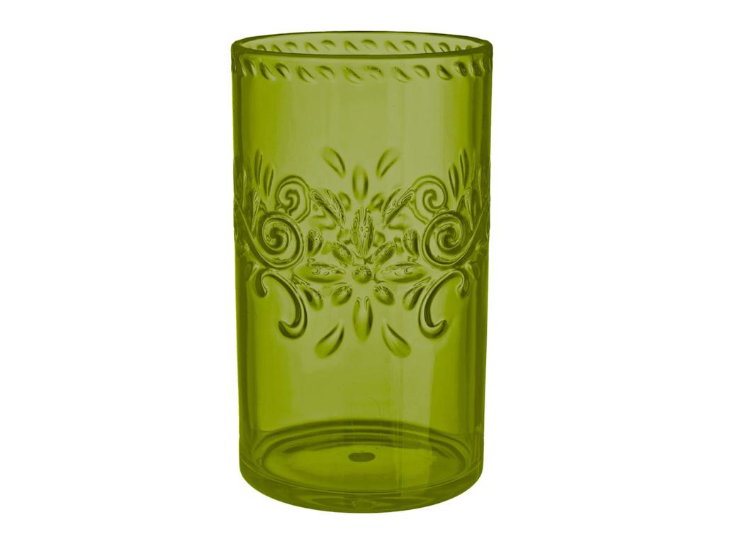 Boho Vibes Green Floral Highball Tumbler